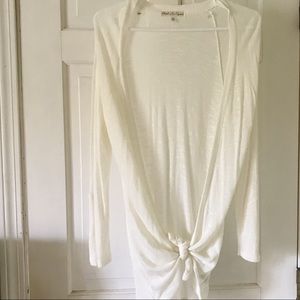Long sleeve cream cardigan
